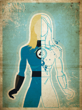 Illustration for article titled Minimalist superhero posters bisect Batgirl and Spider-Man into their alter egos
